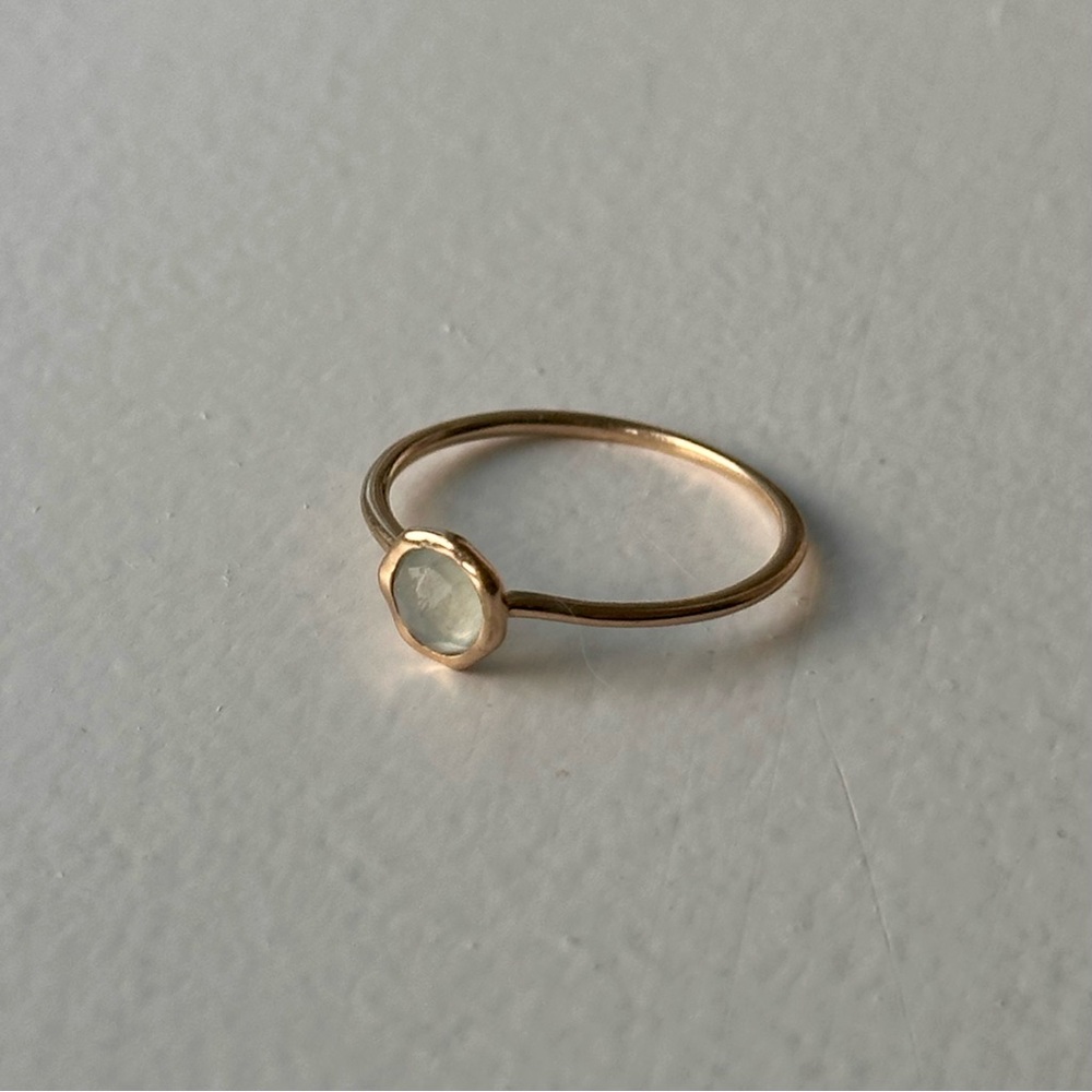 Bluboho Mini Mood Ring in Aquamarine Size 7